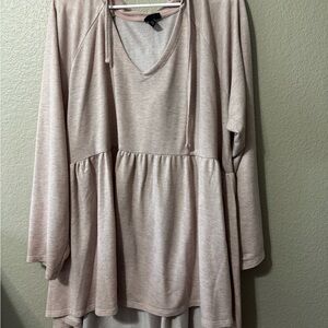 Torrid Light Pink V-Neck Tunic